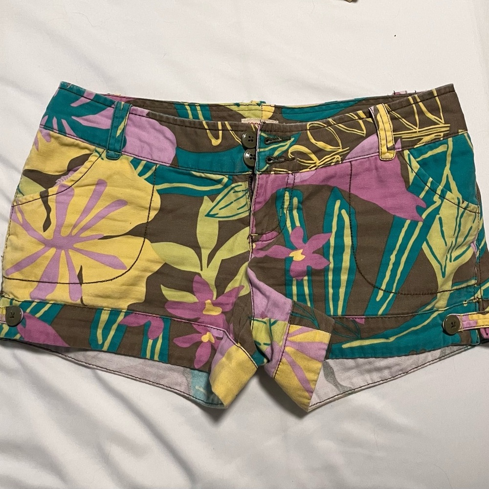 Mossimo Supply Co Floral Chino Shorts - Vintage